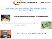 Tablet Screenshot of freedompcrepair.com
